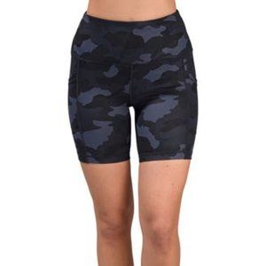 Camo print Hi Rise Yoga Shorts